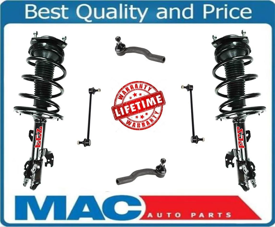 07-11 Fits Toyota Camry 4 CYL Front Sway Bar Links & Outer Tie Rod Ends