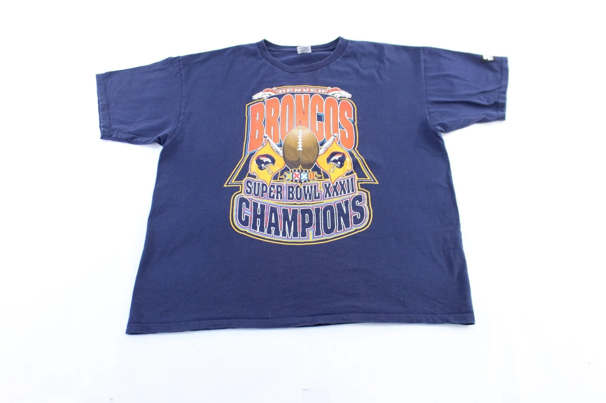 1997 Denver Broncos SuperBowl Champions Roster Graphic T-Shirt