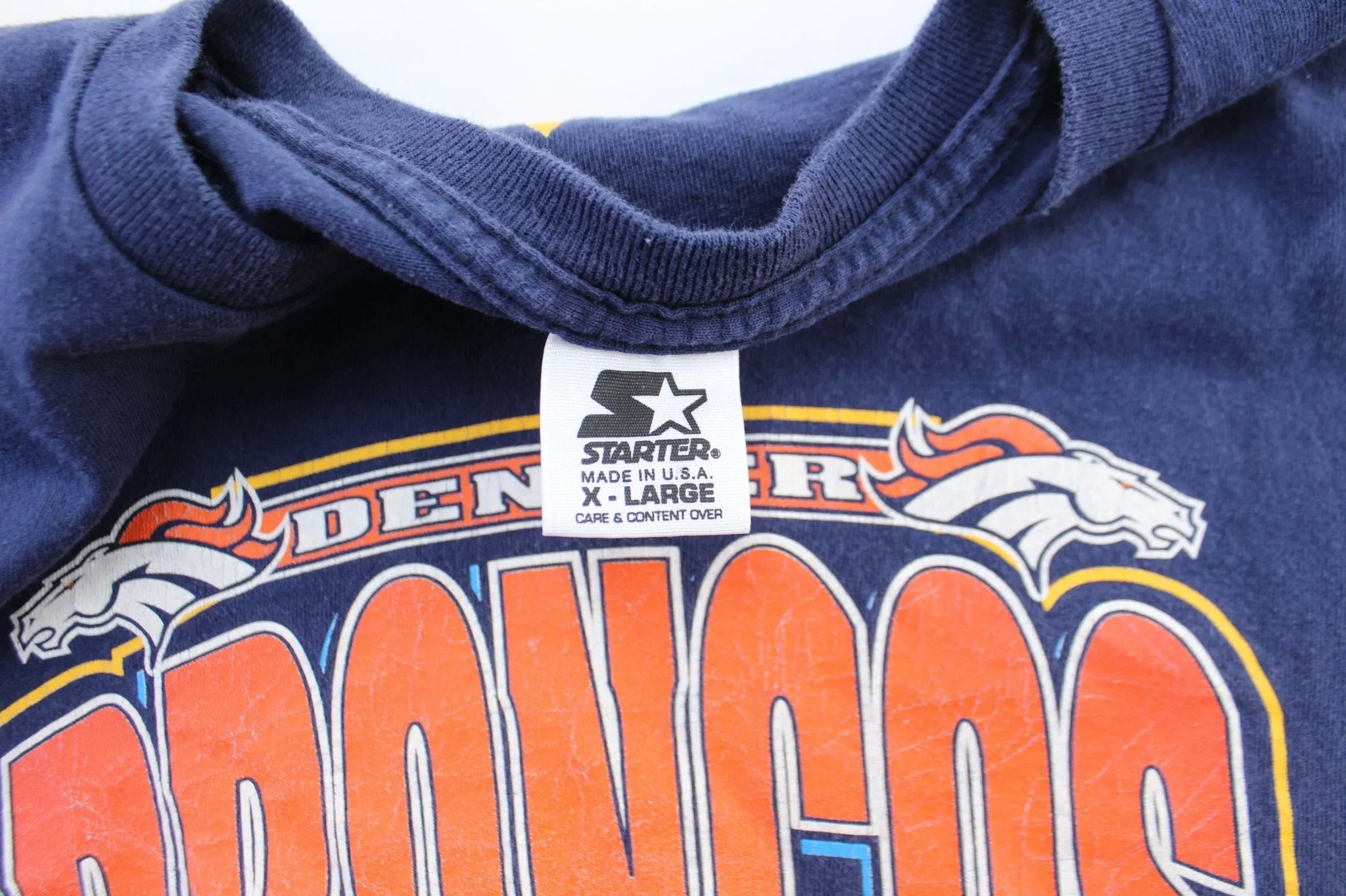 1997 Denver Broncos SuperBowl Champions Roster Graphic T-Shirt