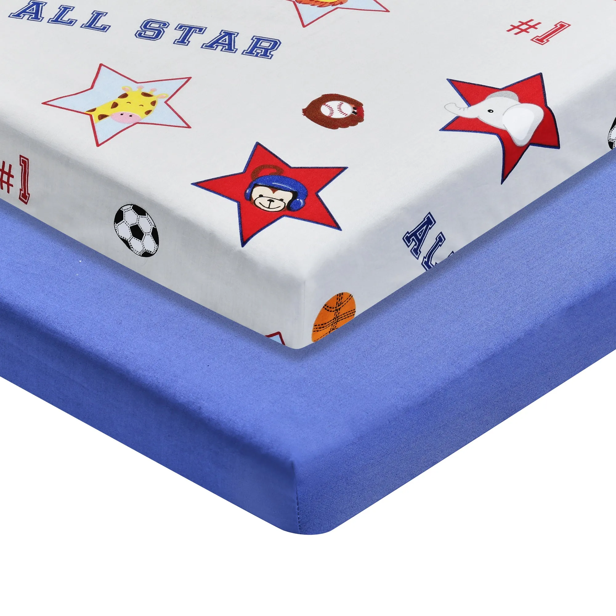 2 Portable Crib/Playard Mattress Sheets