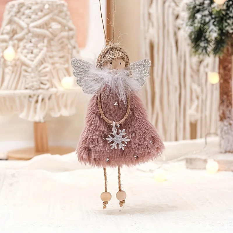 3pcs Christmas Angel Girl Pendant, Creative Doll Charm for Christmas Tree, Festivals, Room, Home, Offices, Theme Party Decor