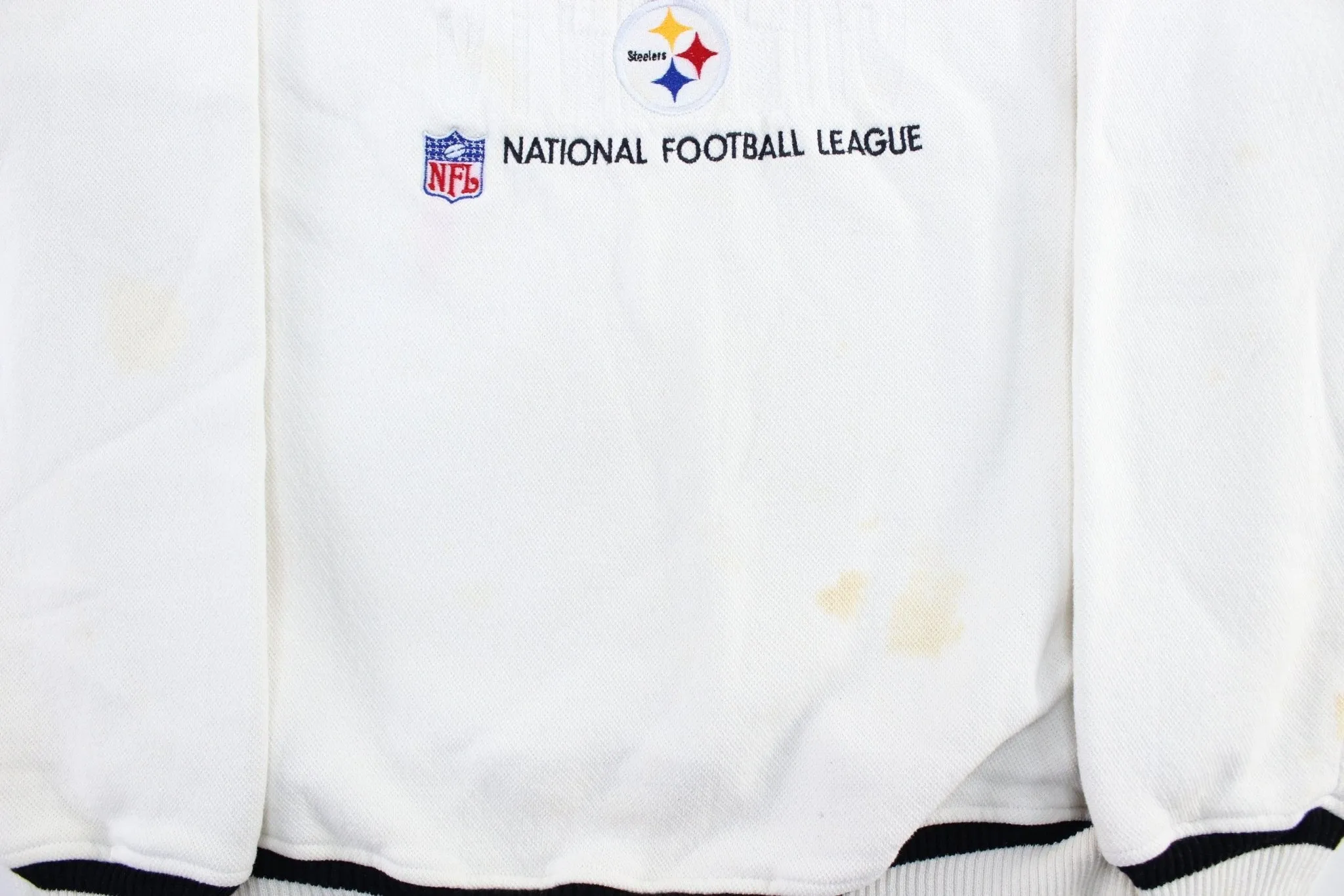 90's Pittsburgh Steelers Embroidered LogoAthletic Sweatshirt