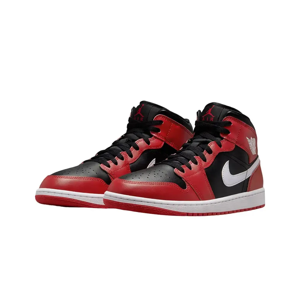 Air Jordan 1 Mid Gym Red Black White