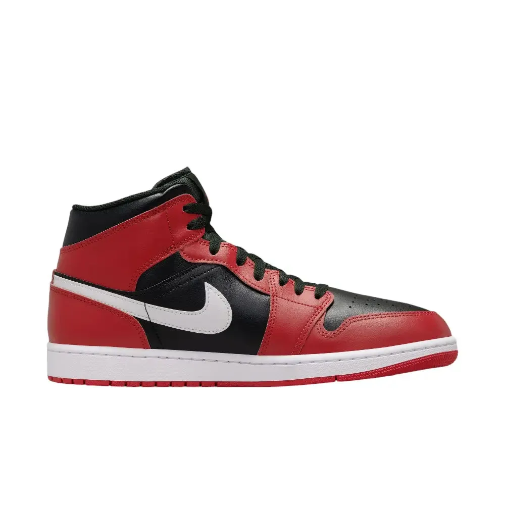 Air Jordan 1 Mid Gym Red Black White