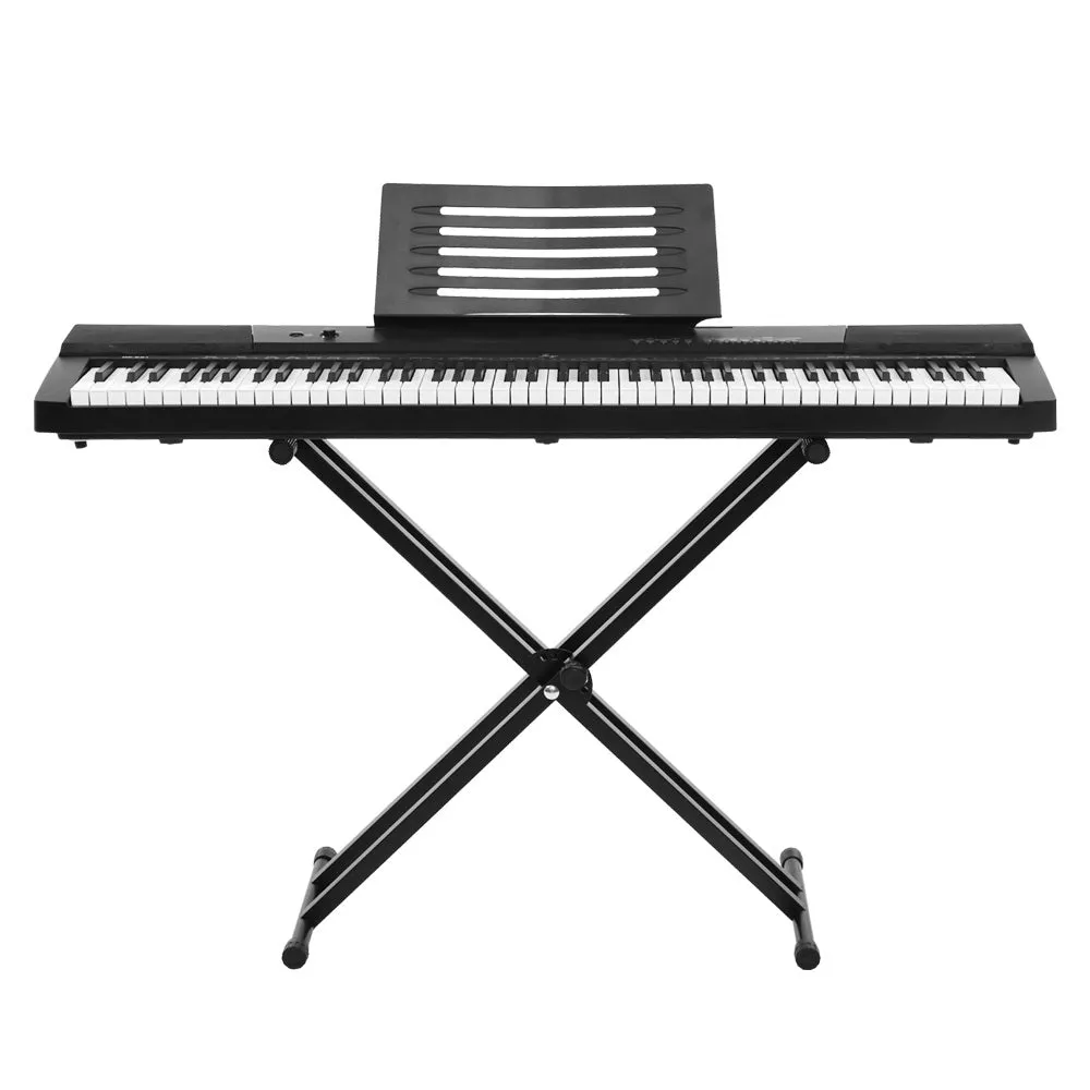 Alpha 88 Keys Electronic Piano Keyboard Electric Holder Music Stand Touch Sensitive with Sustain pedal