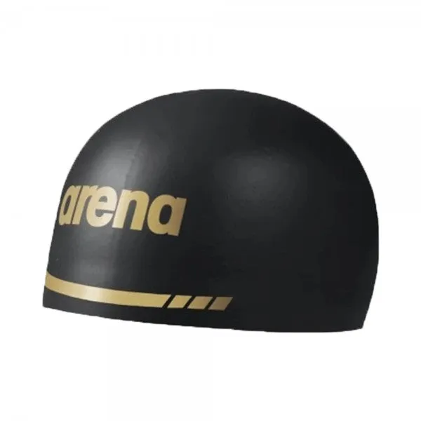 Arena 3D Soft Swimming Cap-Black Gold