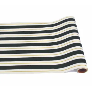 Black & Gold Awning Stripe Runner