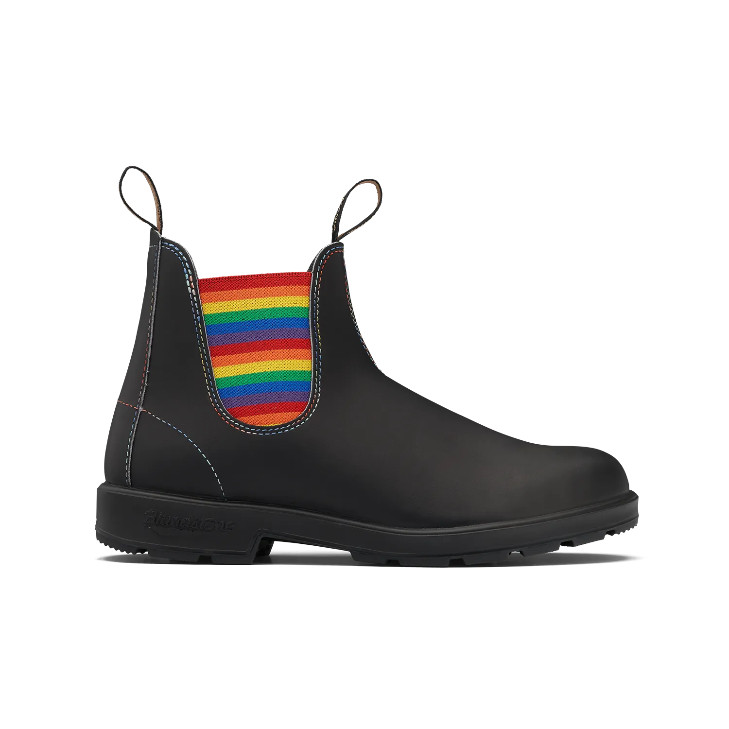 Blundstone 2105 - Original Black with Rainbow Elastic and Contrast Stitching