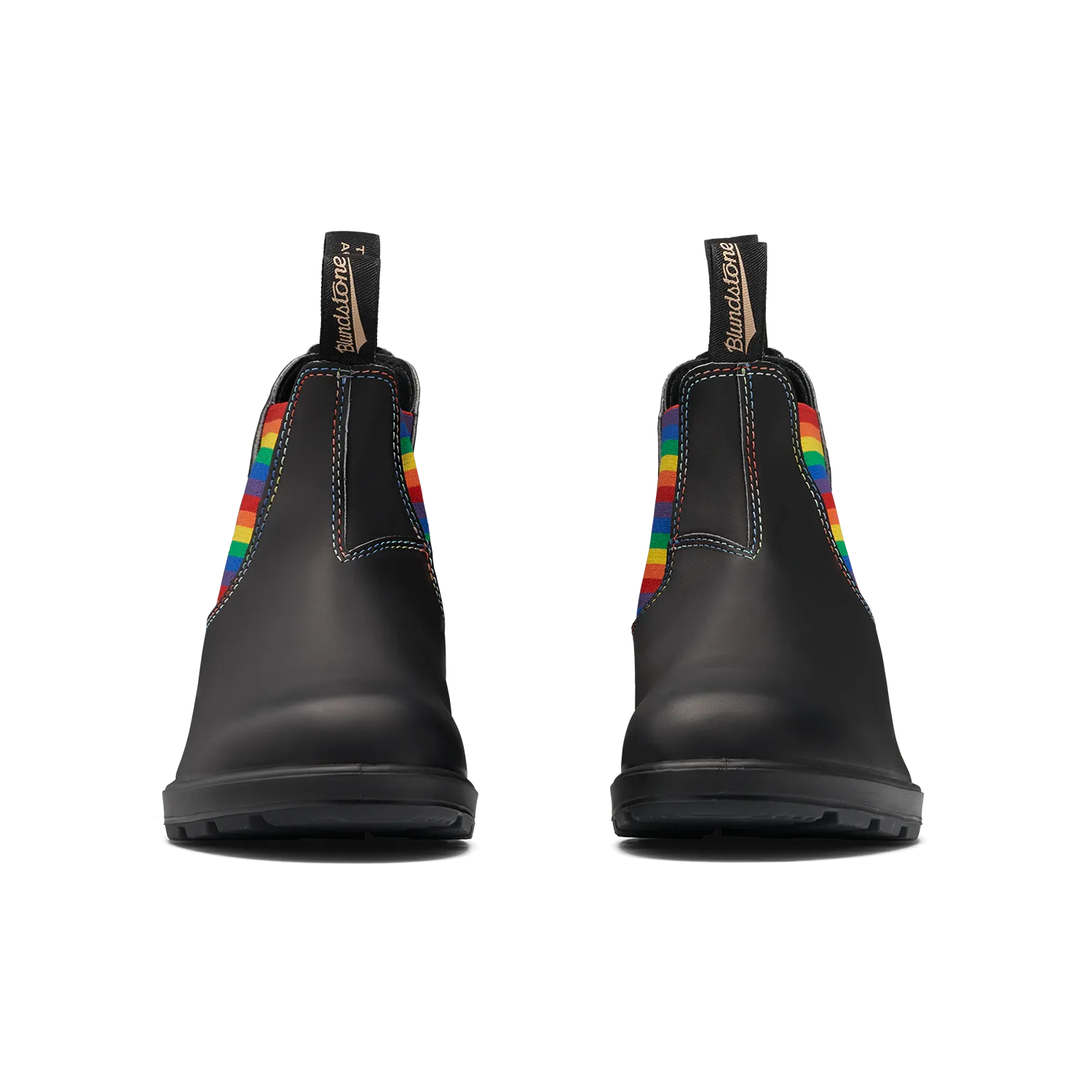 Blundstone 2105 - Original Black with Rainbow Elastic and Contrast Stitching