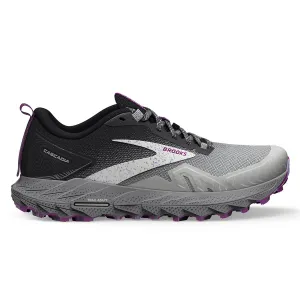 Brooks Cascadia 17 Womens | Oyster/blackened Pearl/purple