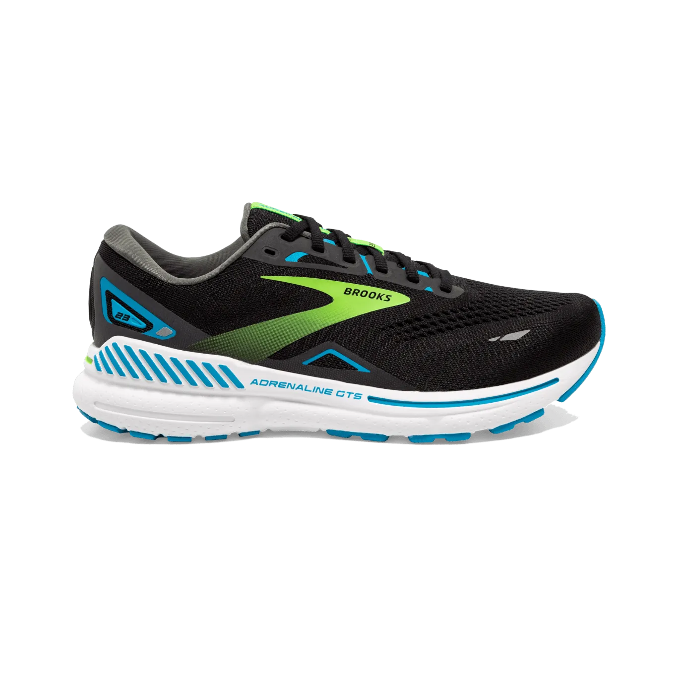 Brooks Mens Adrenaline Gts 23 (D) Running Shoes Black/Blue