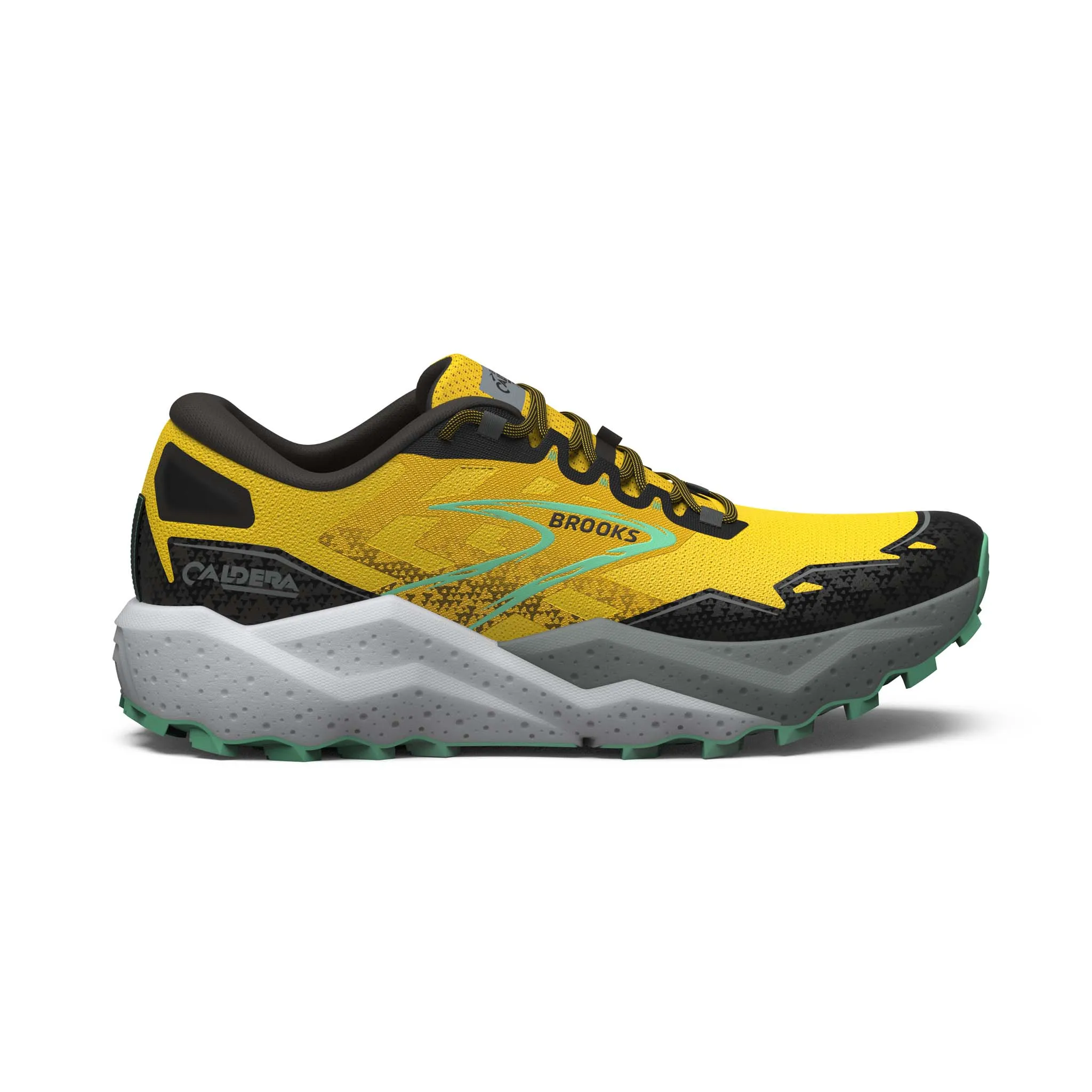 Brooks | Men's Caldera 7 Running Shoes - Lemon Chrome