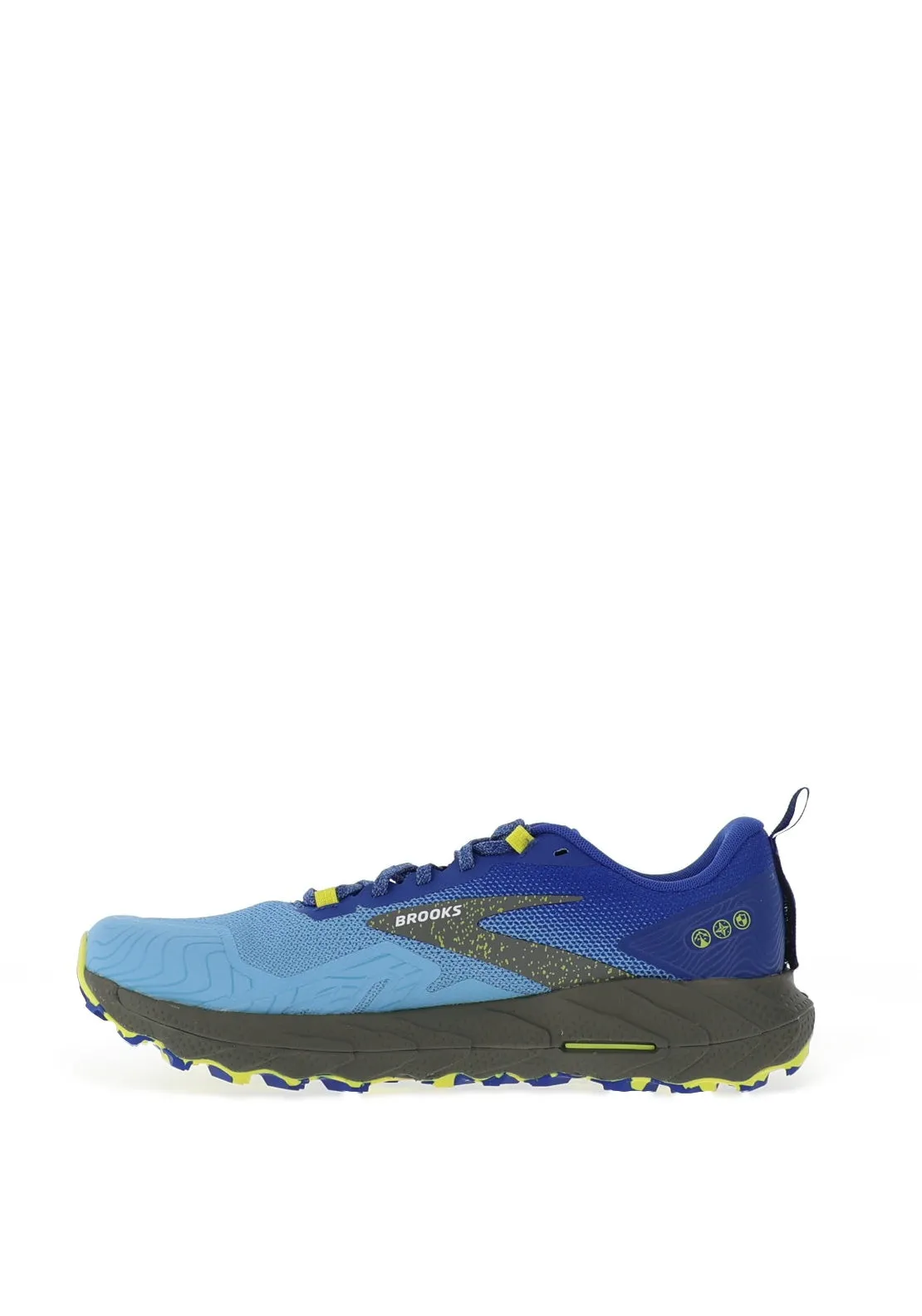 Brooks Mens Cascadia 17 Running Shoes, Blue & Sulphur