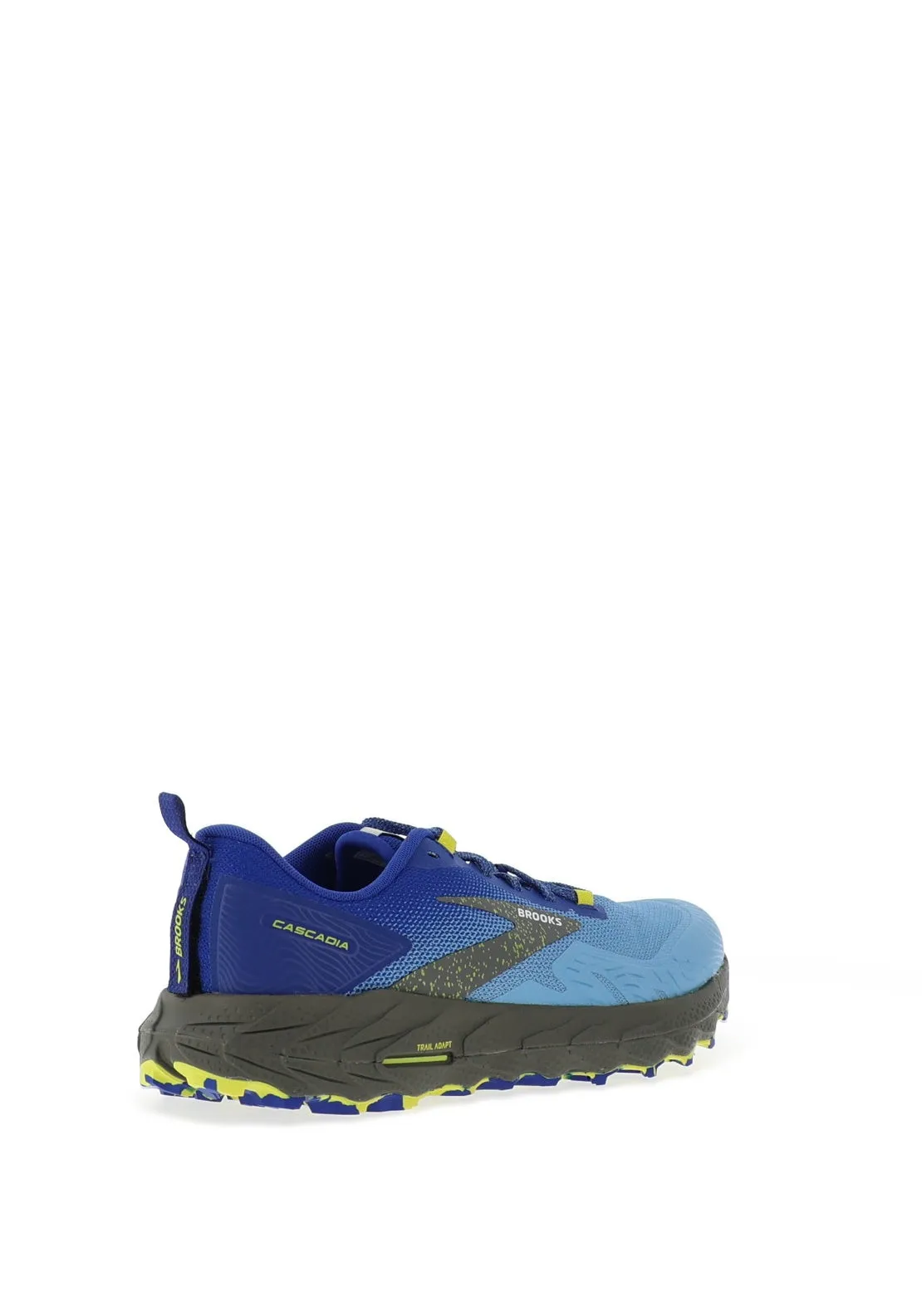 Brooks Mens Cascadia 17 Running Shoes, Blue & Sulphur