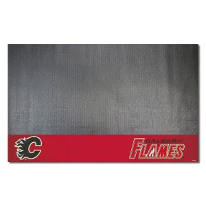 Calgary Flames Vinyl Grill Mat - 26in. x 42in.