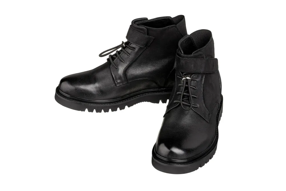 CALTO - K83114 - 3.2 Inches Taller (Black) - Casual Boots