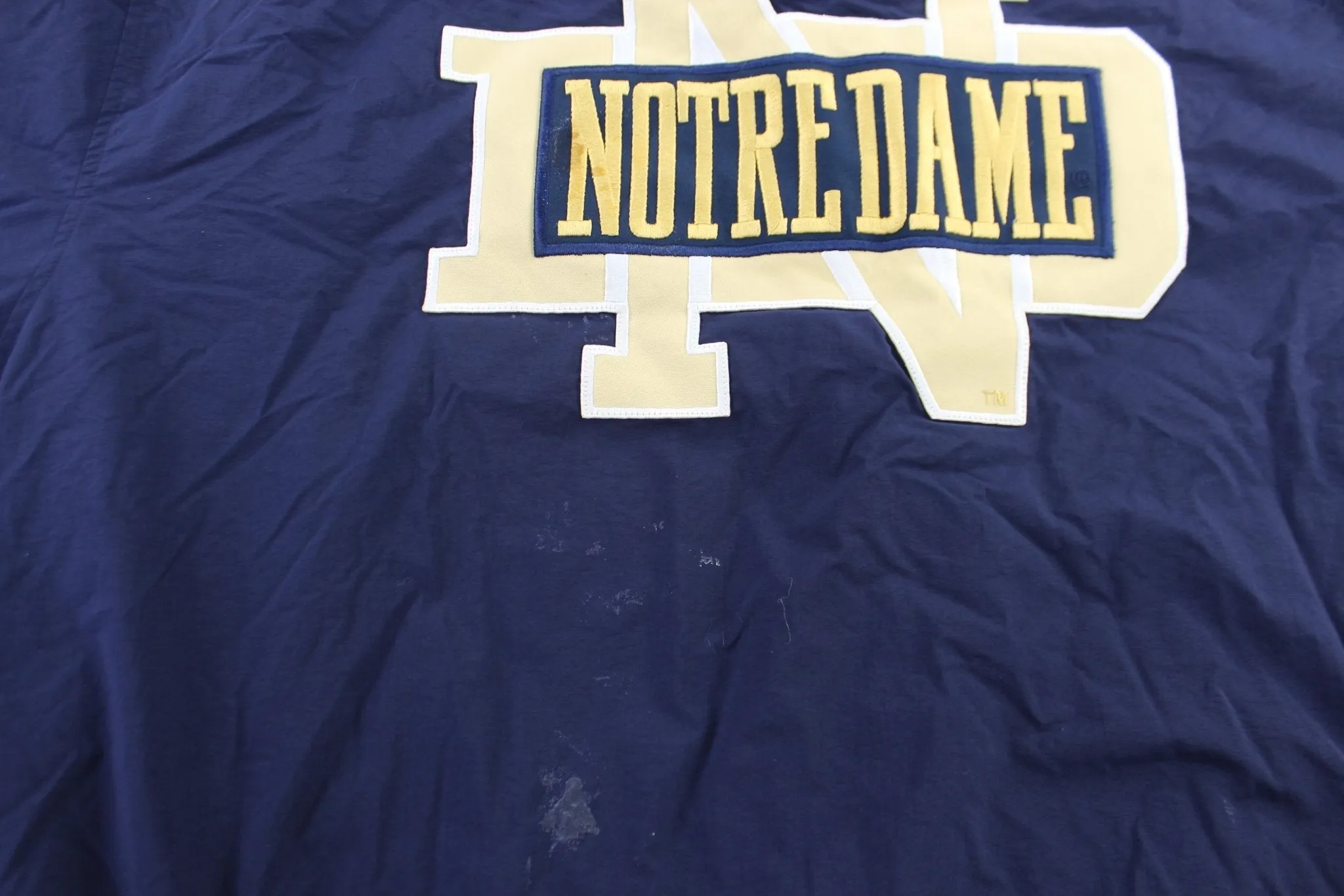 Champion Embroidered Logo Notre Dame Zip Up Jacket