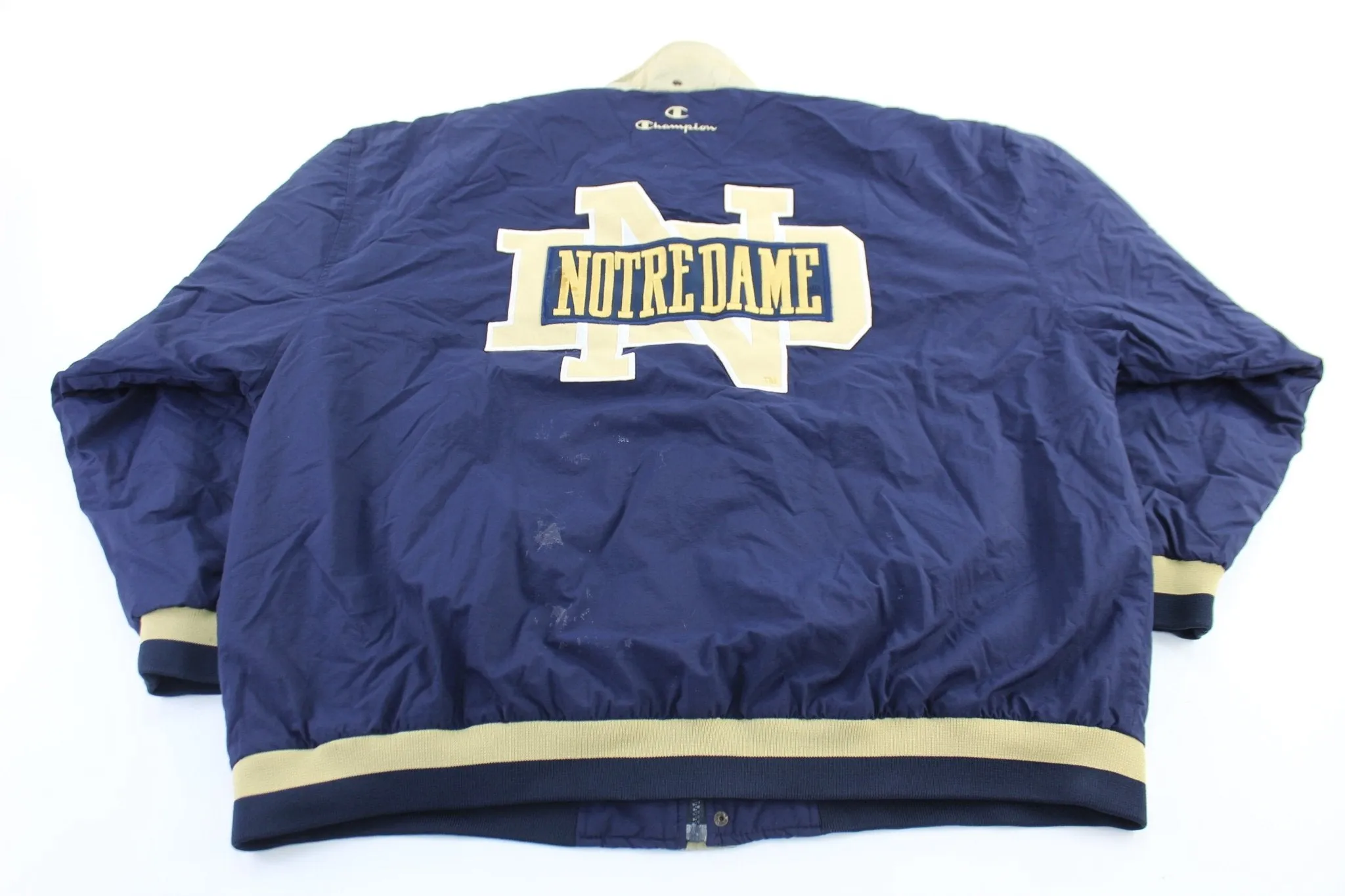 Champion Embroidered Logo Notre Dame Zip Up Jacket