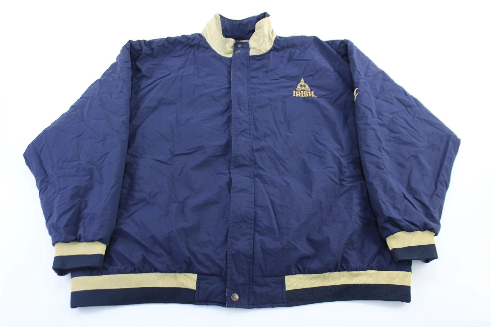 Champion Embroidered Logo Notre Dame Zip Up Jacket