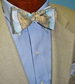 Chicago Map Bow Tie