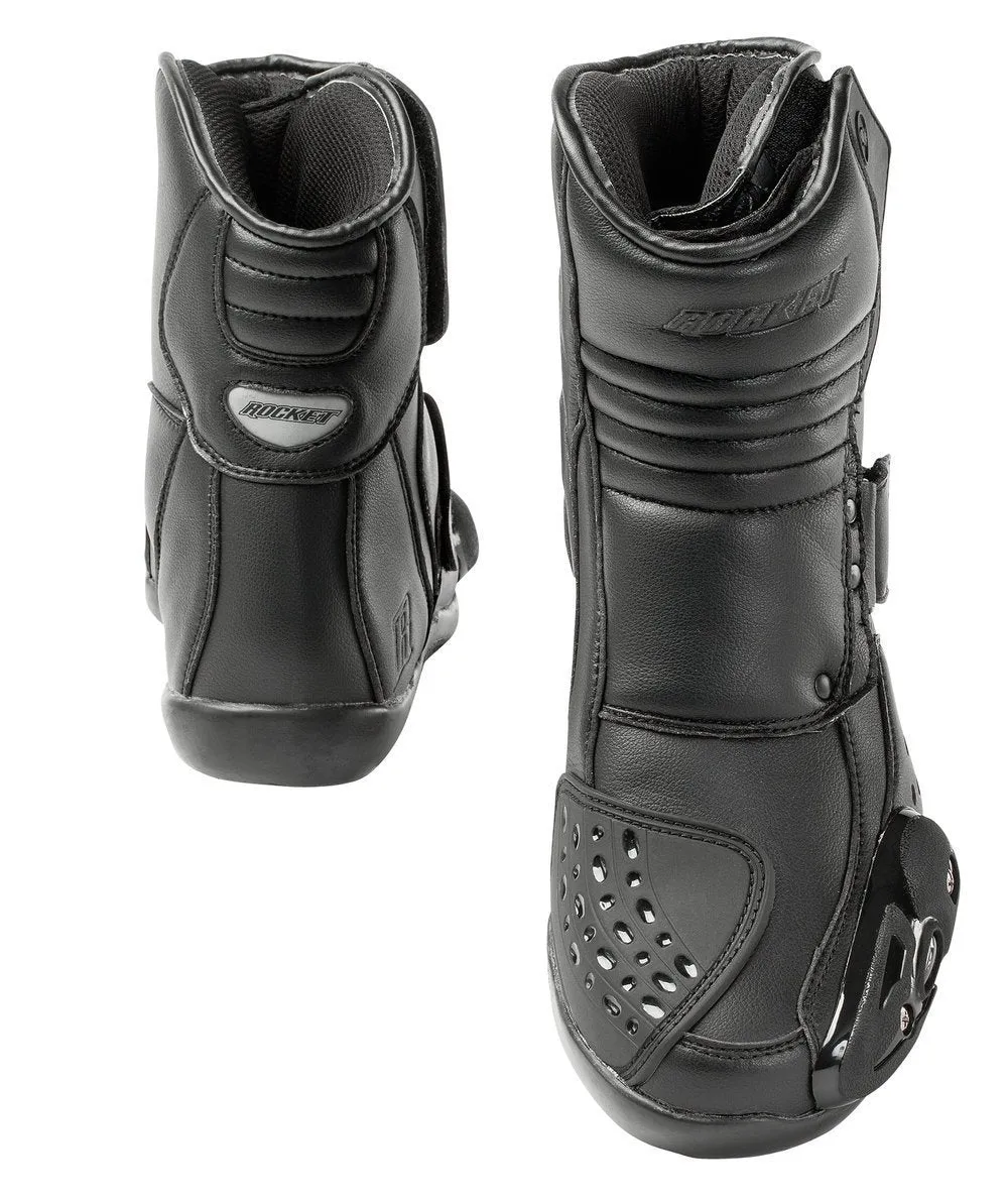 Close Out Joe Rocket Men's RAZOR Black Leather Boots