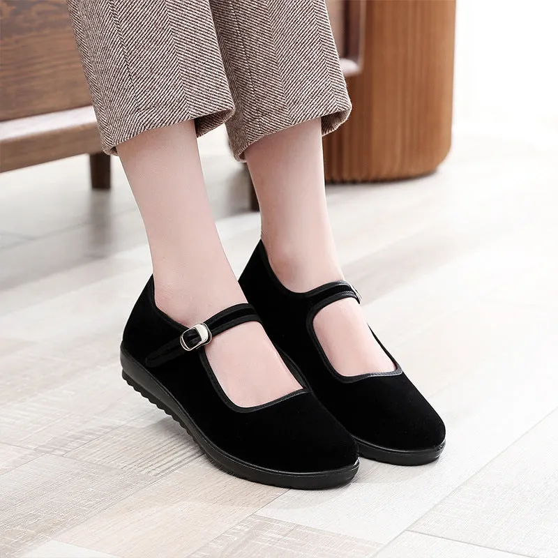 Cloth Female Mother For Han Chinese Clothing Canvas Shoes