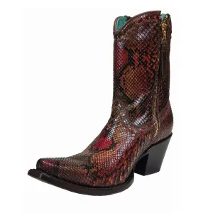 Corral Women's Python Snip Toe Short Boots - C2799