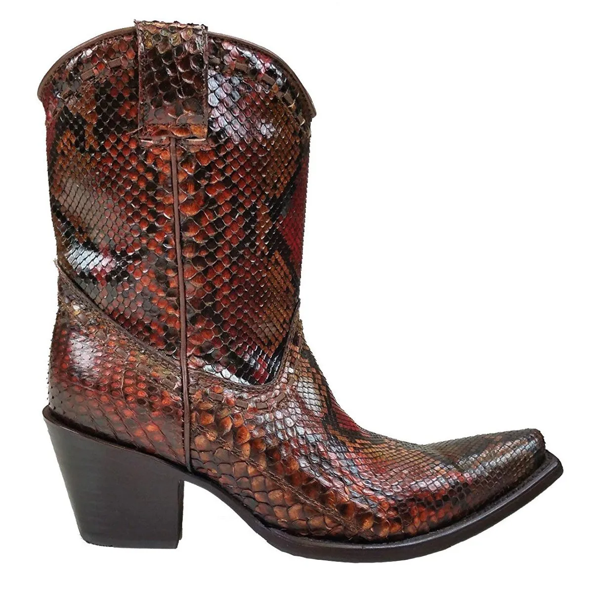 Corral Women's Python Snip Toe Short Boots - C2799