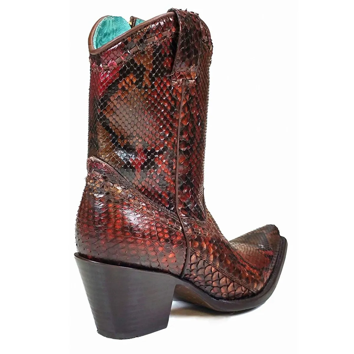 Corral Women's Python Snip Toe Short Boots - C2799