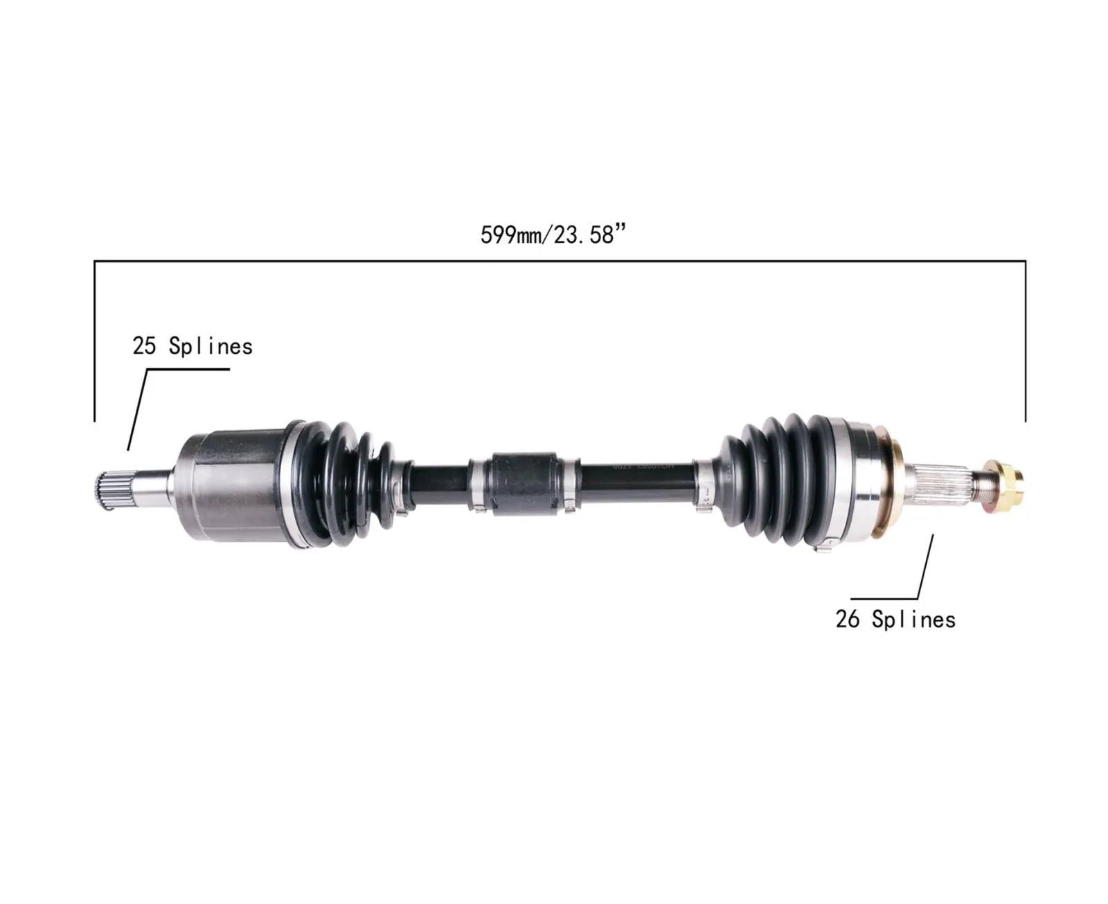 CV DRIVE AXLE SHAFT ASSEMBLY DRIVERS SIDE LEFT FOR 12-14 Honda Civic 1.5 HYBRID