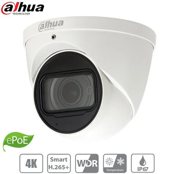 Dahua / IP / 8MP / Eyeball Camera / Motorized Varifocal / 2.7-12mm Lens / Outdoor / WDR / IP67 / IK10 / 50m Smart IR / ePoE / Built-in Microphone / 5 Year Warranty / DH-N85CM5Z