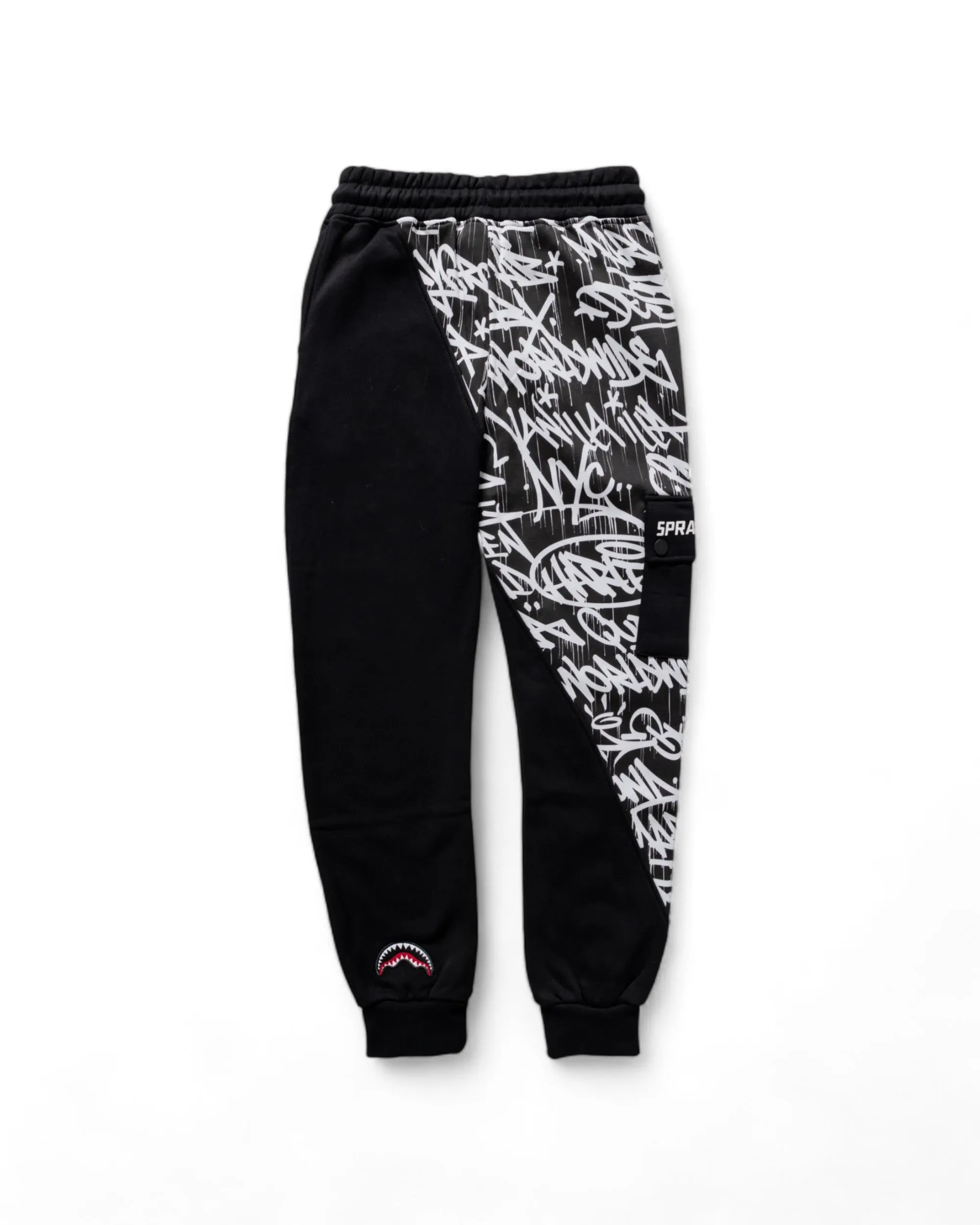 Diag Split Mdnt Raceway Graf Pants