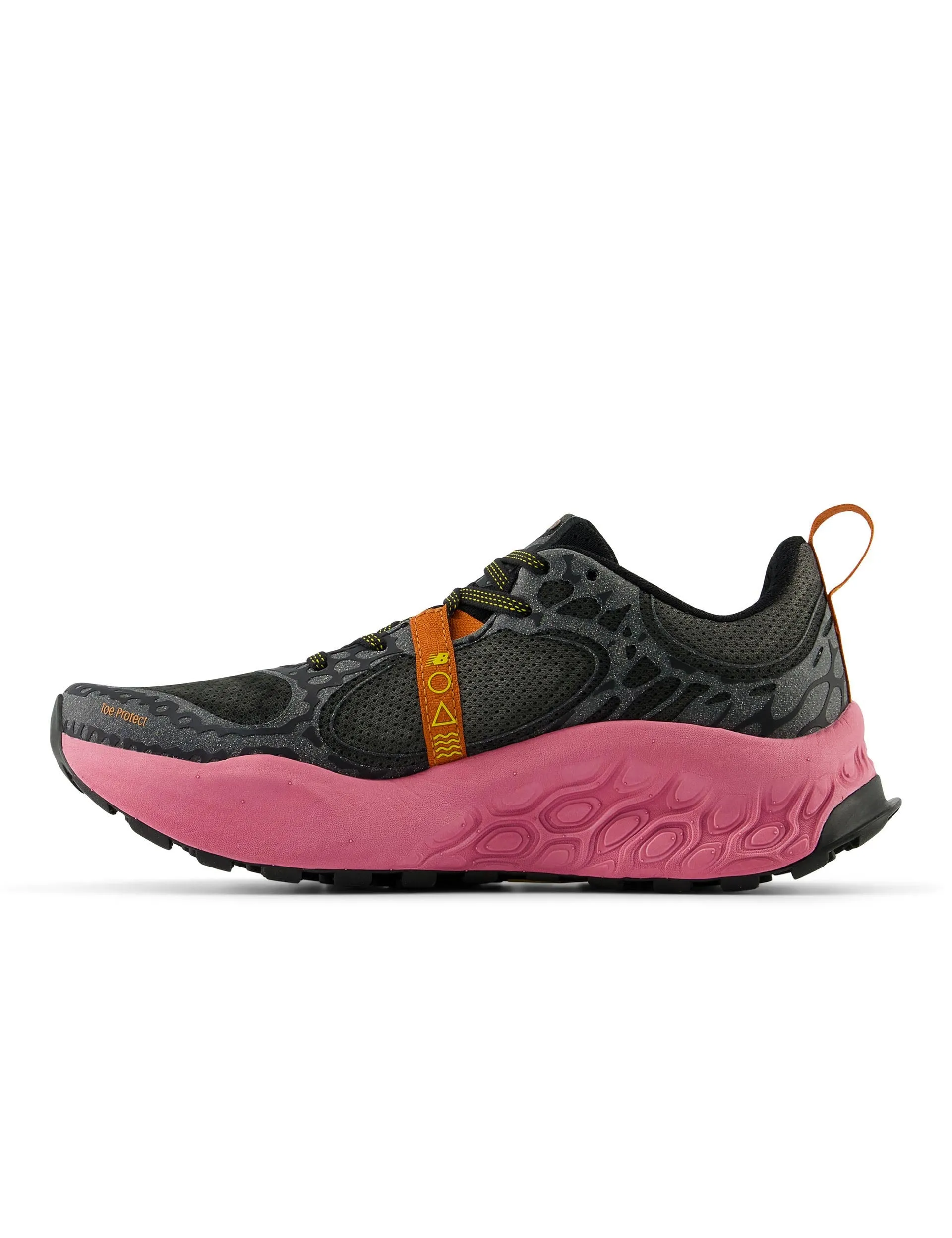 Fresh Foam X Hierro v8 Shoes - Black/Real Pink/Ginger Lemon