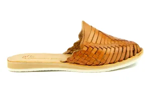 Frida Diamante Tan Slides