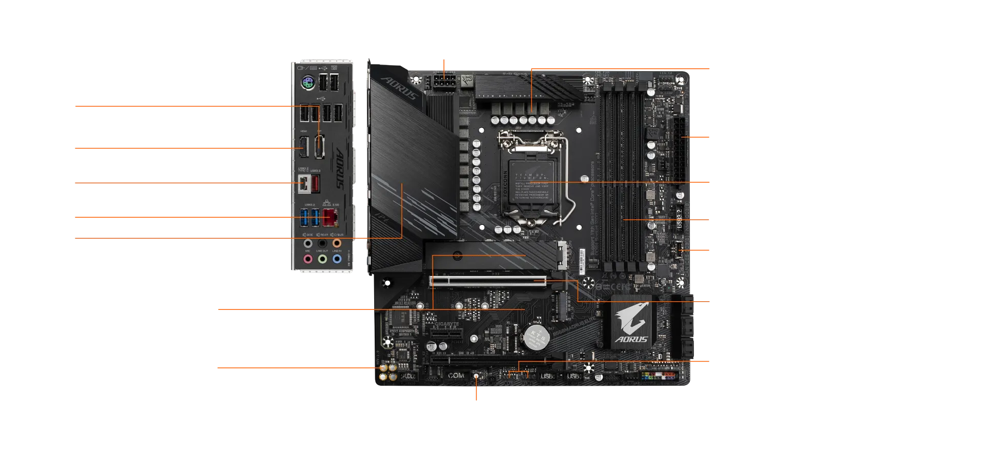 GIGABYTE GA-B560M AORUS ELITE INTEL LGA1200 MOTHERBOARD