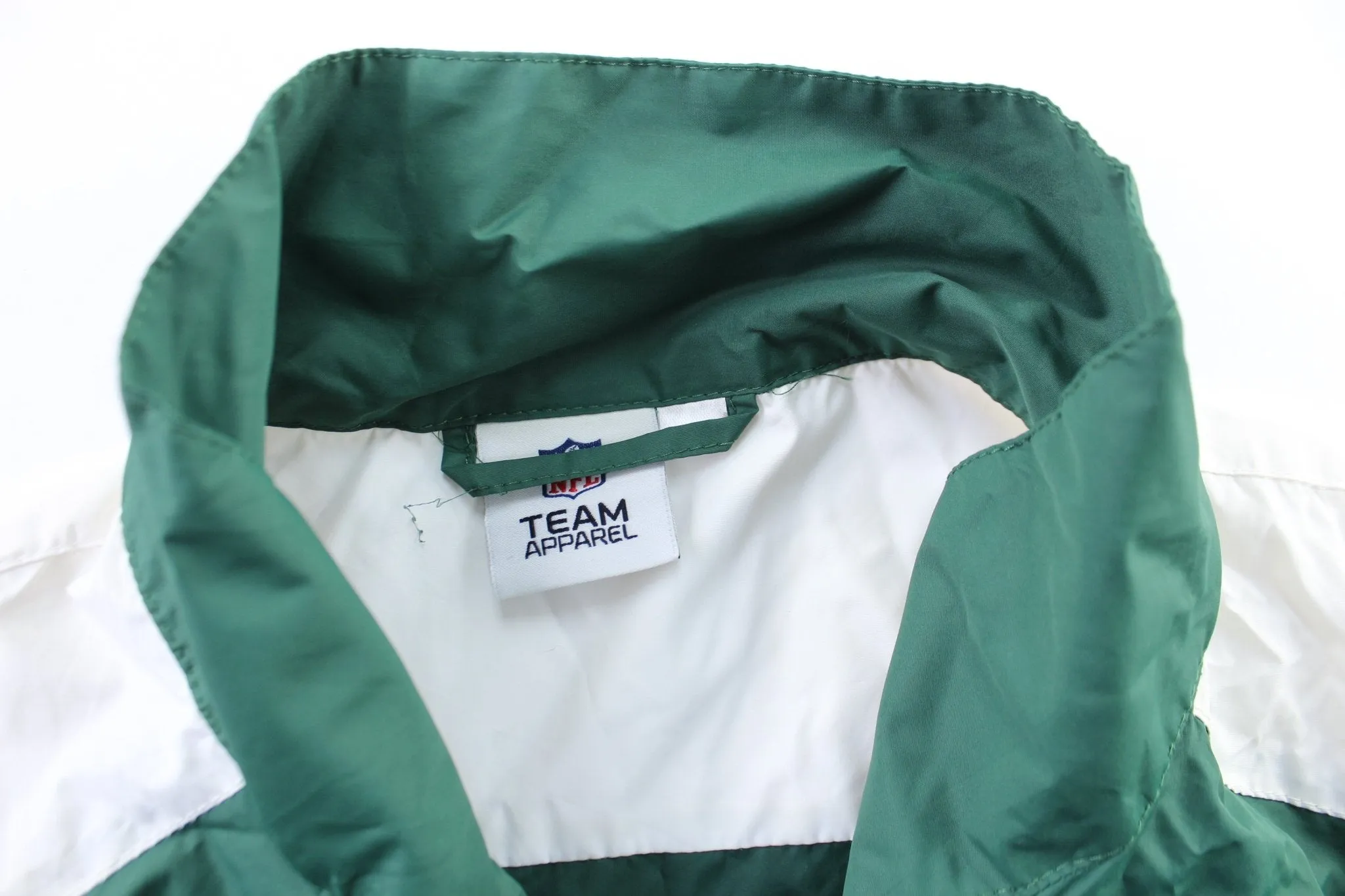 Green Bay Packers Embroidered Logo Green, Grey, & White Zip Up Jacket