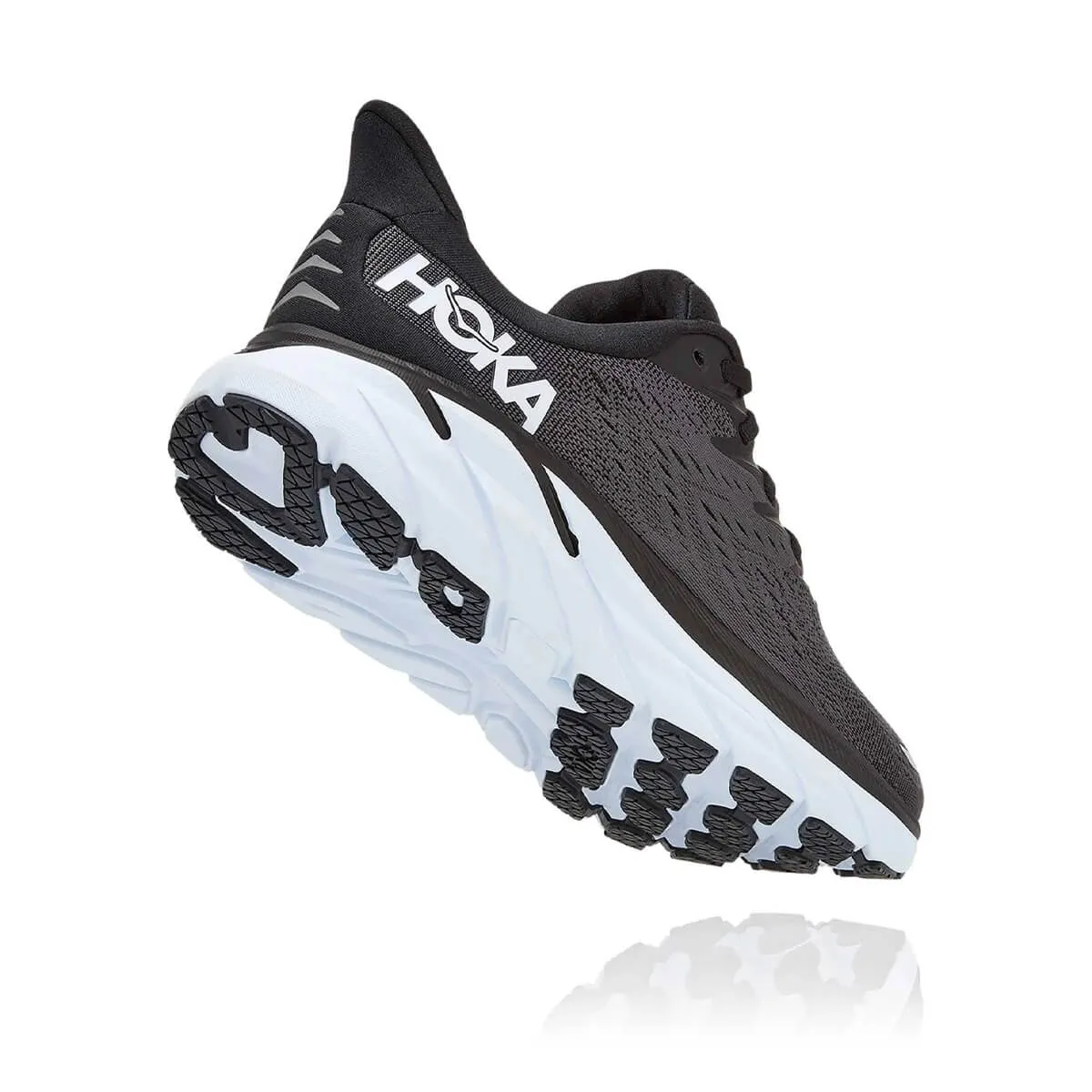 Hoka Clifton 8 Mens Wide | Black / White