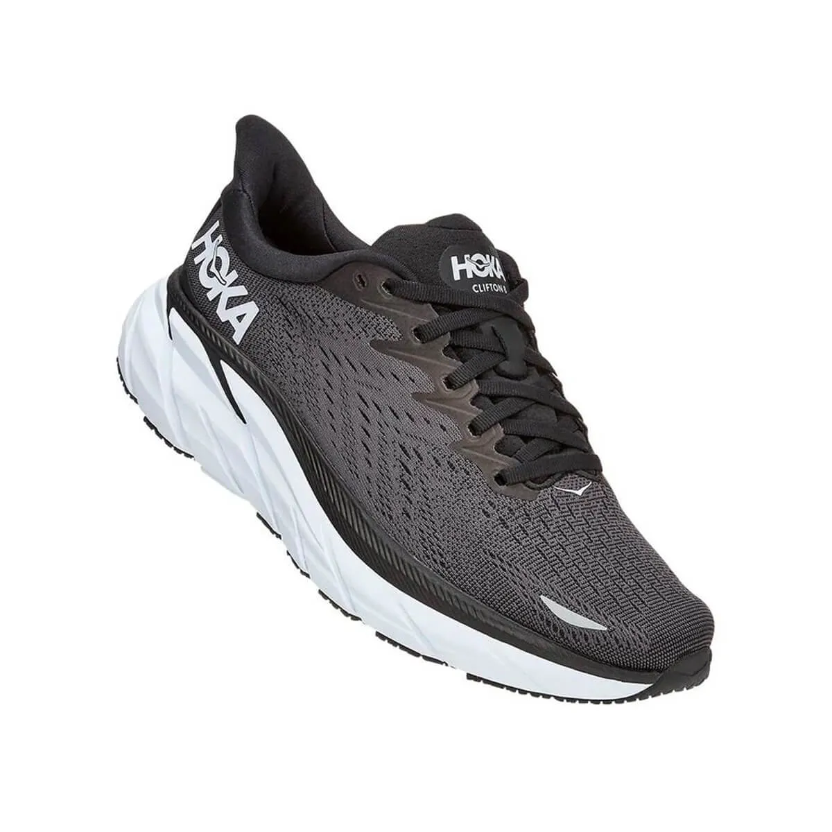 Hoka Clifton 8 Womens | Black / White