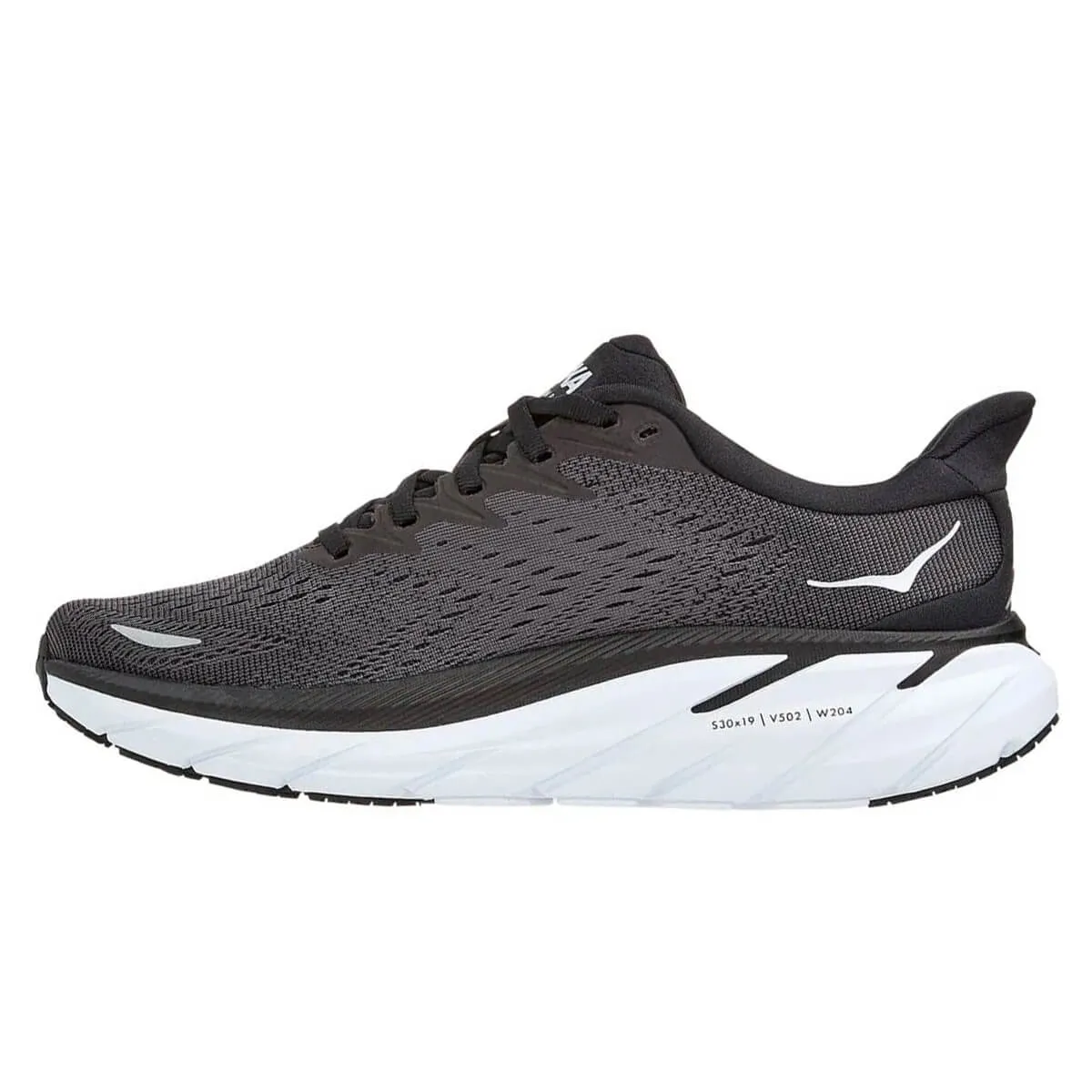 Hoka Clifton 8 Womens | Black / White