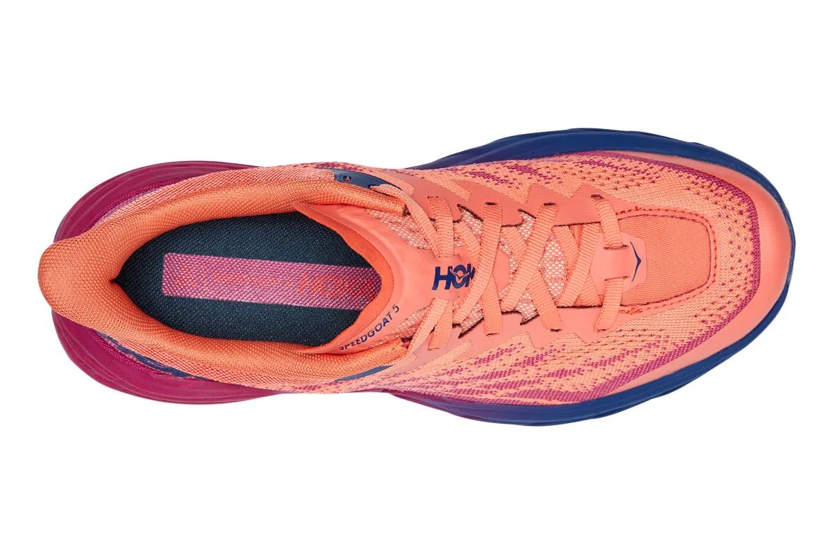 Hoka Speedgoat 5 B Orange/Purple Womens