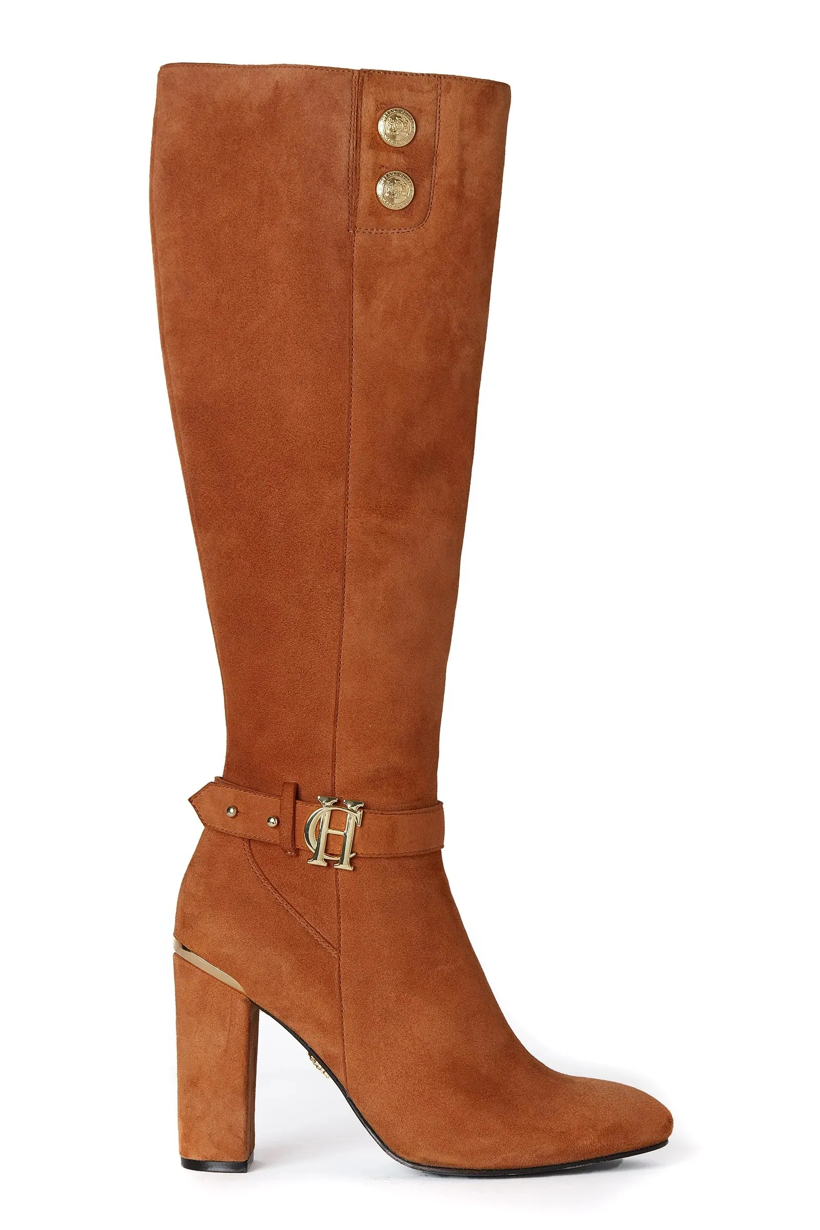 Holland Cooper Marlborough Knee Boot in Tan