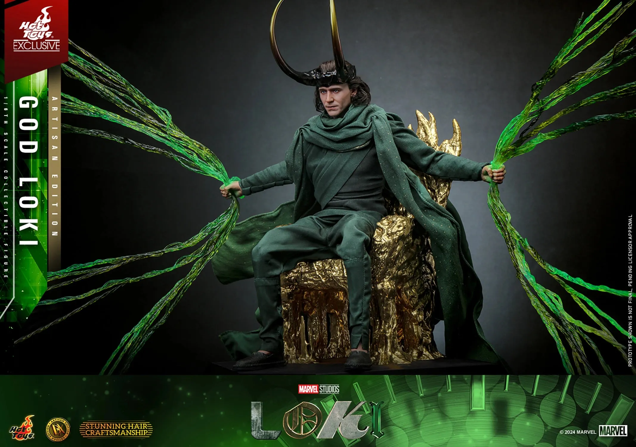 HOT TOYS MARVEL'S 1/6TH SCALE GOD LOKI COLLECTIBLE FIGURE (ARTISAN EDITION) - DX41AE