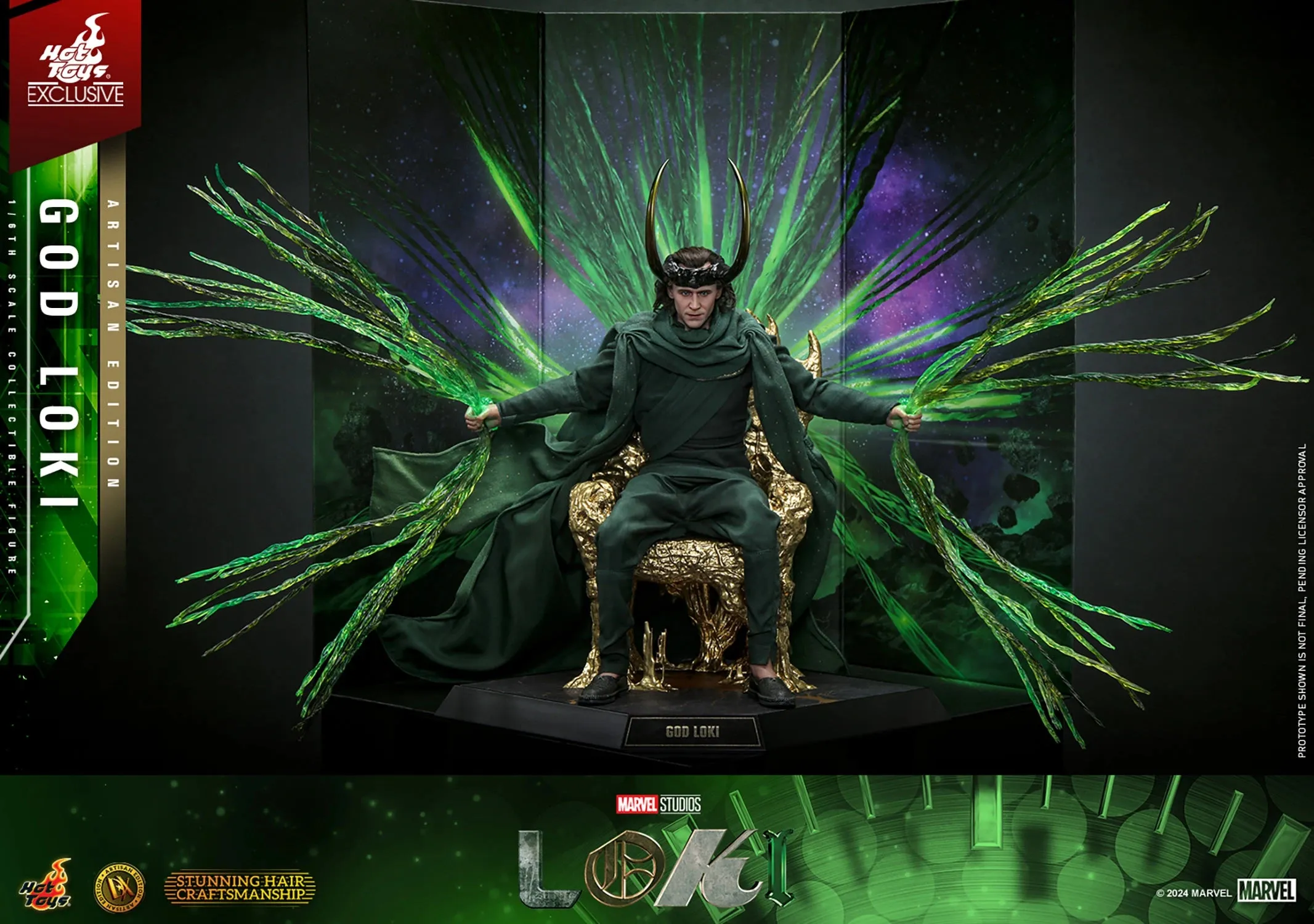 HOT TOYS MARVEL'S 1/6TH SCALE GOD LOKI COLLECTIBLE FIGURE (ARTISAN EDITION) - DX41AE