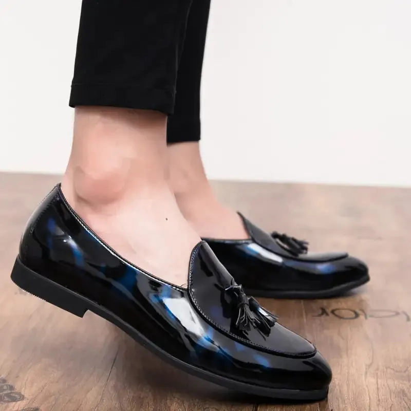 Il Lussone Italian Glossy Leather Loafers