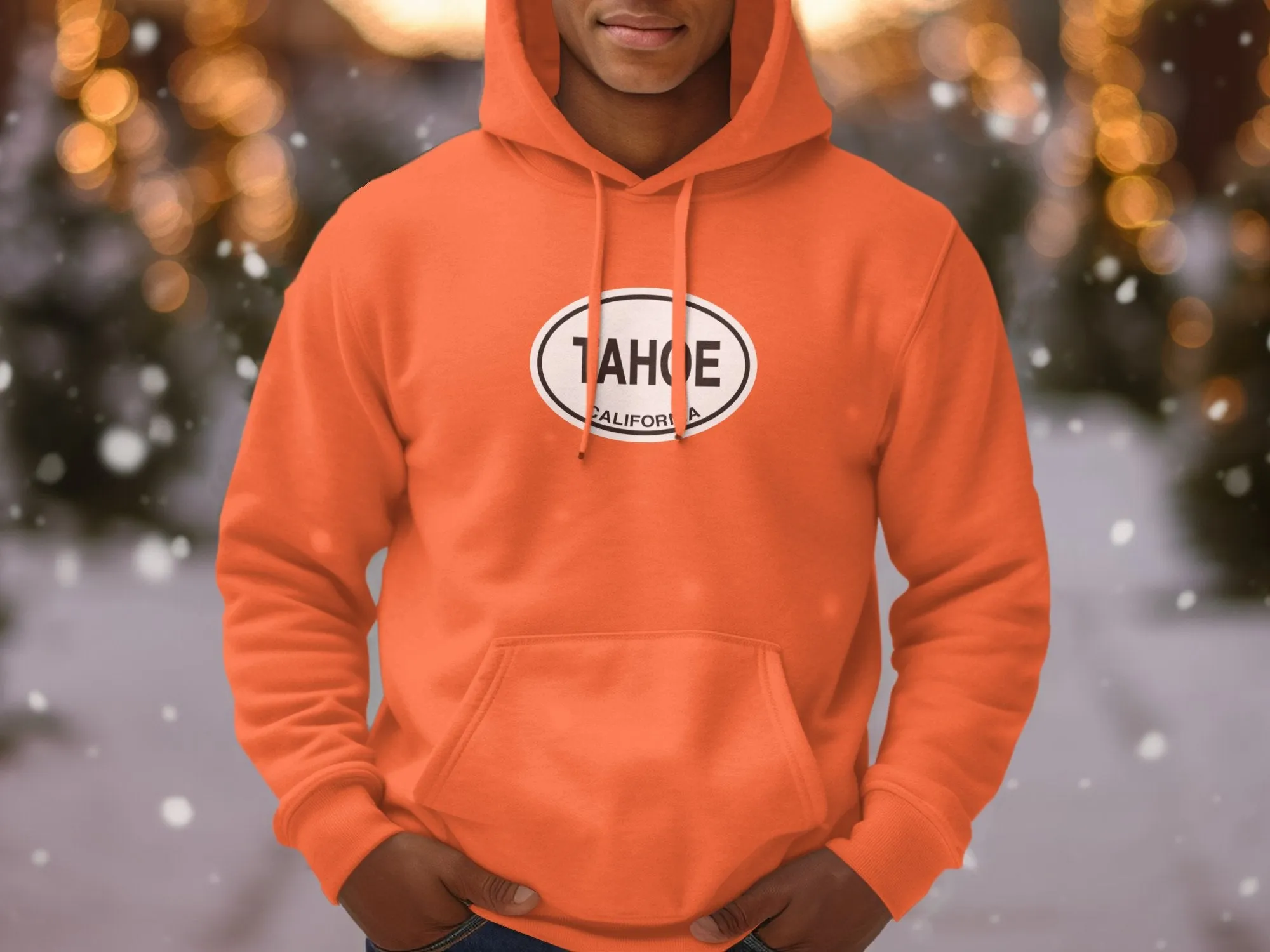 Lake Tahoe Mens Hoodie - Warm Apparel for Mountain Getaways