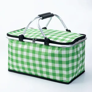 Large Insulated Collapsible Picnic Basket, Portable & Durable