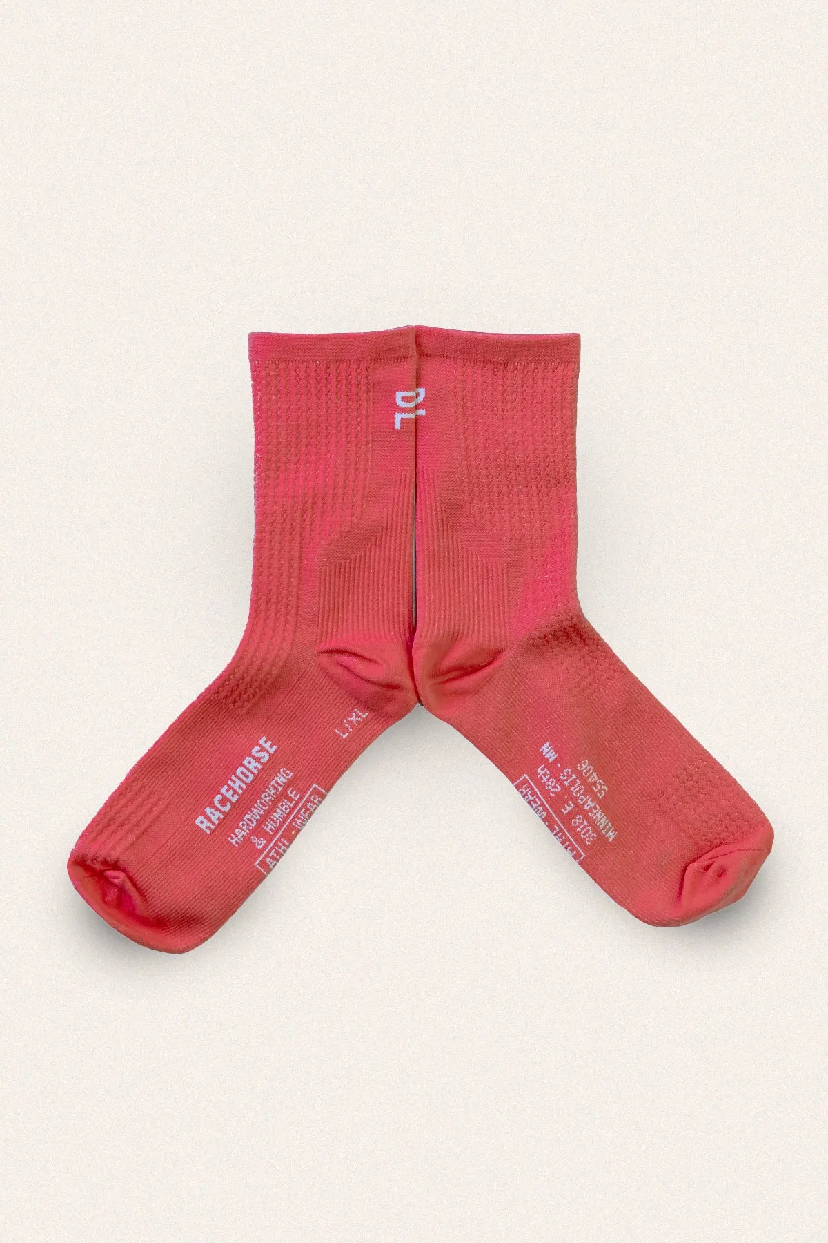 Lava Red Racehorse Honeycomb Sock