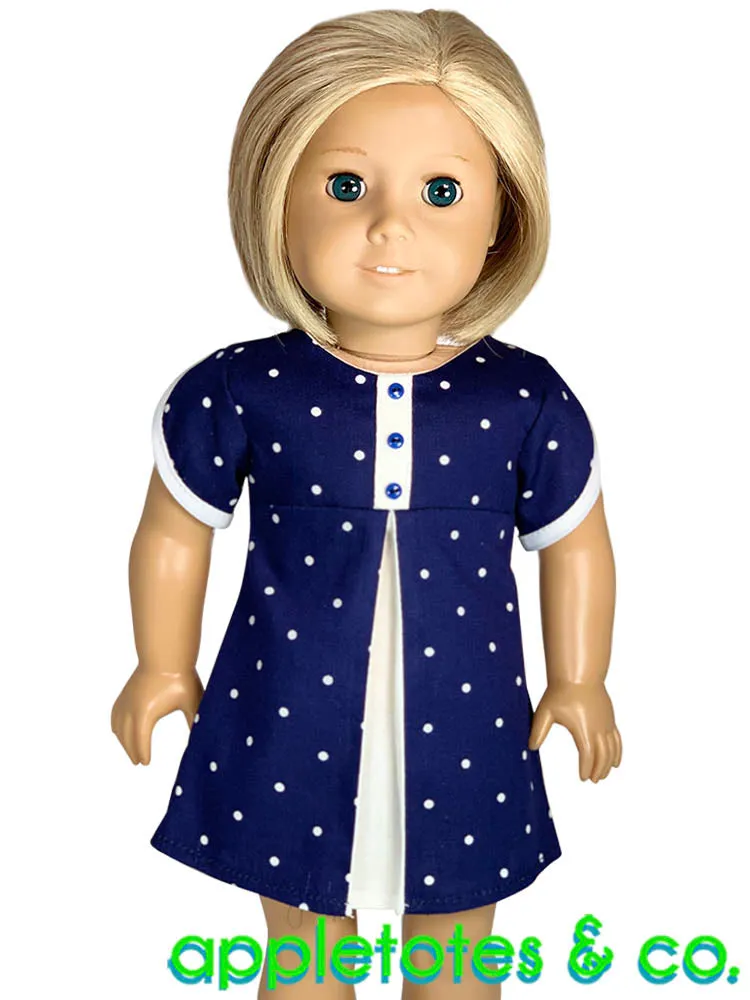 Lily Dress Sewing Pattern for 18 Inch Dolls