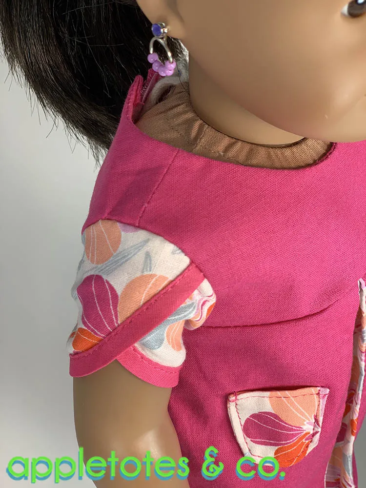 Lily Dress Sewing Pattern for 18 Inch Dolls