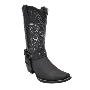 Luma Rocio Women's Black Square Toe Western Boots